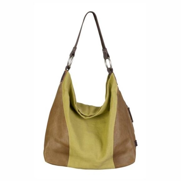 Ellington Handbags - Ellington Hobo Bag  Slouchy Olive Canvas and Italian Leather